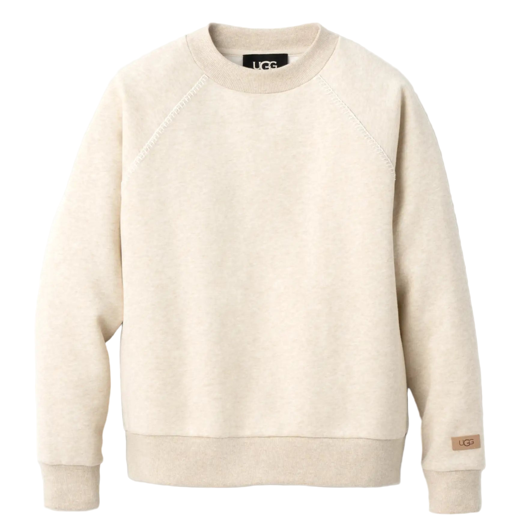Beige sweatshirt with 'Lee' branding on a light gray background