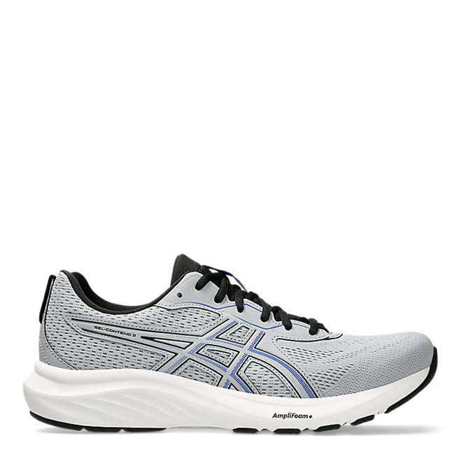 Gray running shoe on a white background