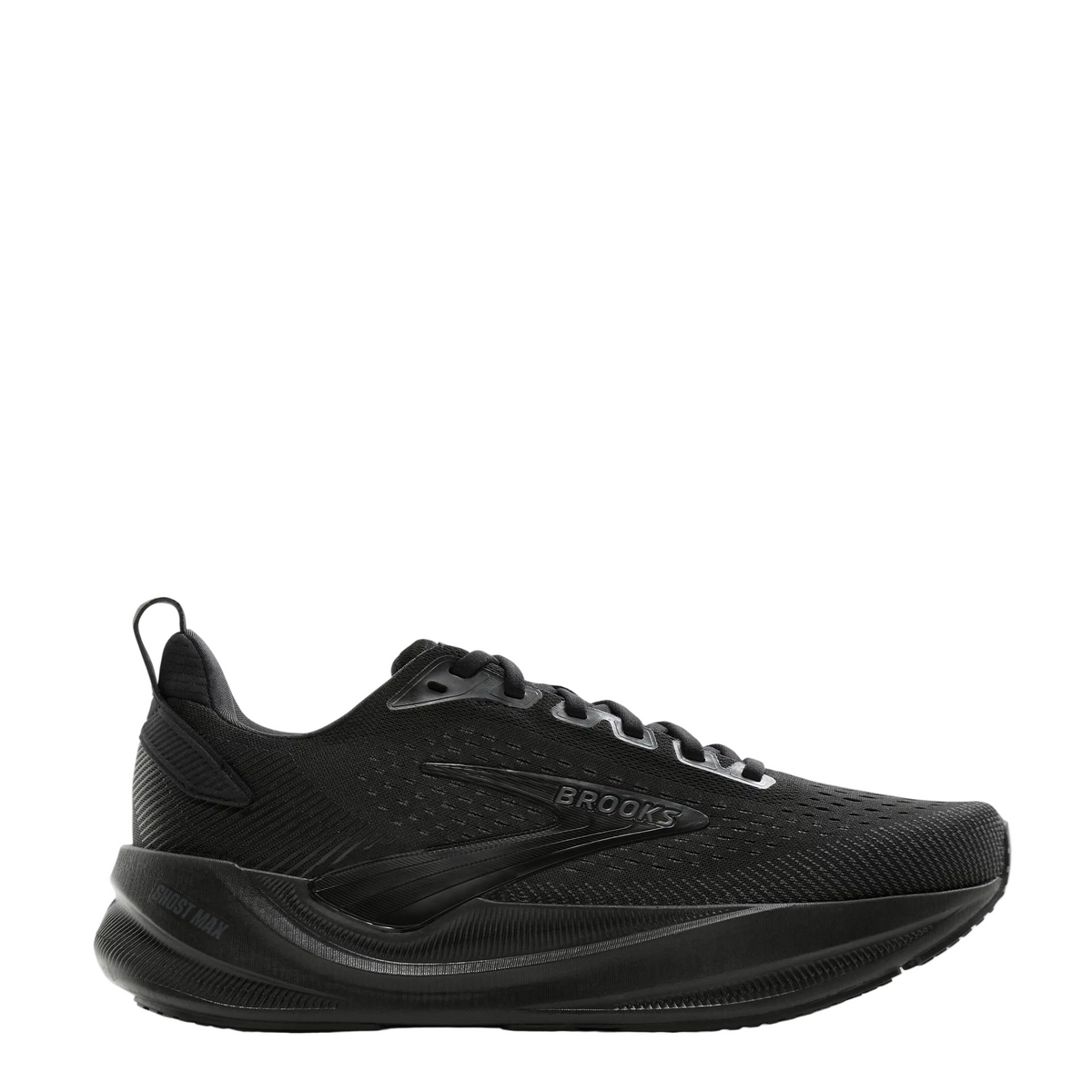 Brown hiking shoe with black accents on a white background