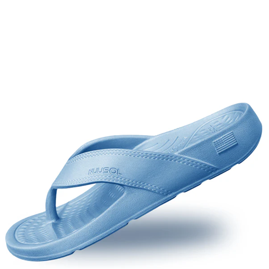 Blue sandal with 'Havaianas' branding on a white background