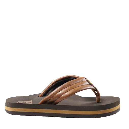 Brown sandal on a white background
