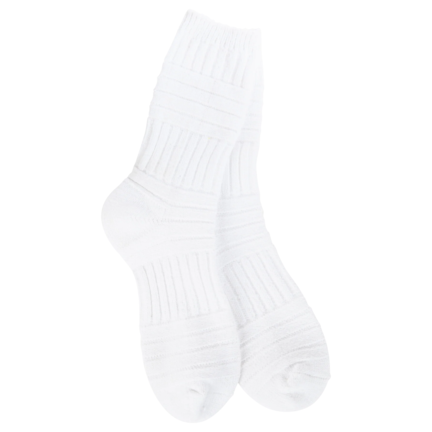 White sock on a white background