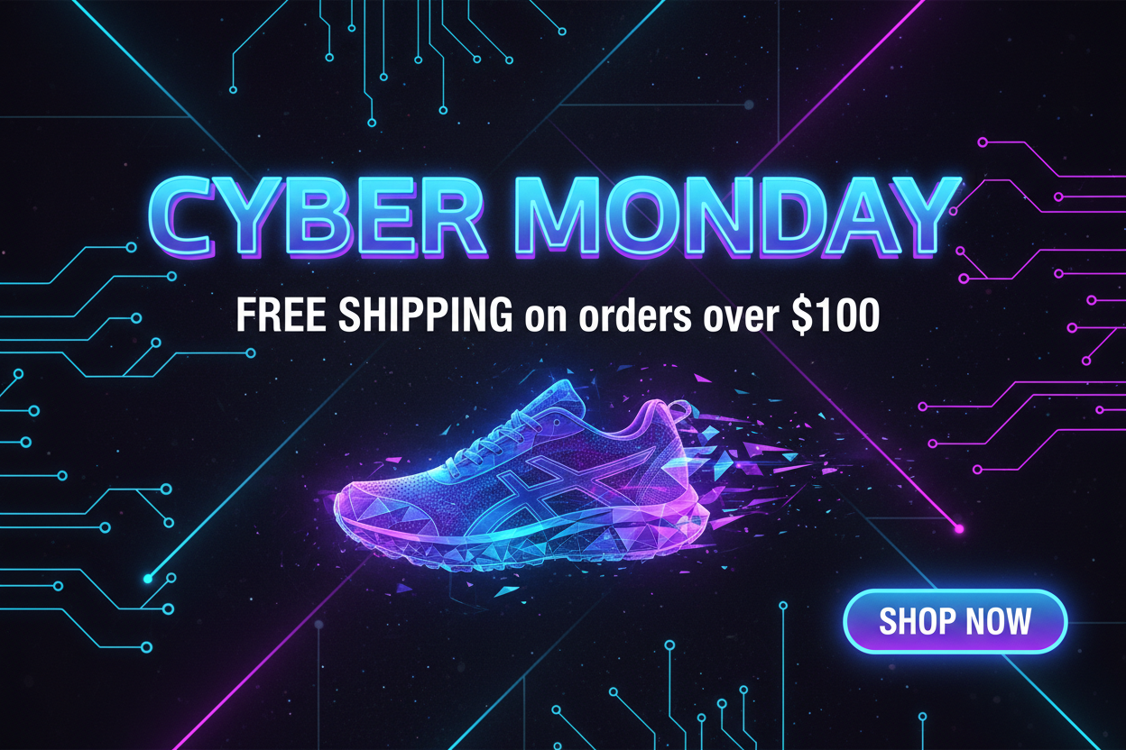 Cyber Monday ad. Free Shipping on orders over $100